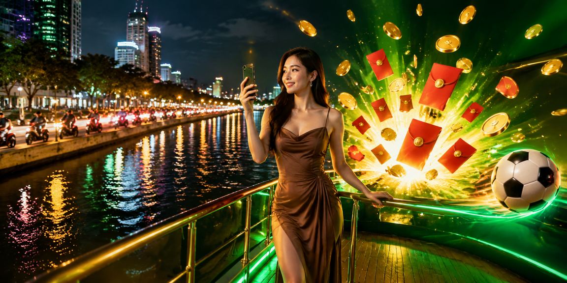 Người dùng tại TP. Hồ Chí Minh nhận thưởng bao thư đỏ và kiểm tra số dư tài khoản 852 trong quán cà phê